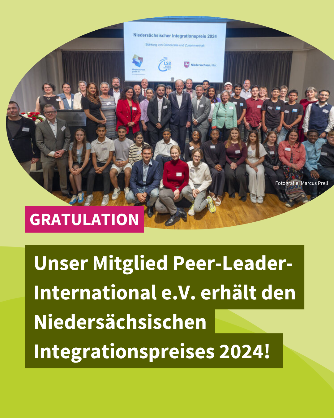 Herzlichen Glückwunsch an unser VNB-Mitglied Peer-Leader-International e.V. zum Niedersächsischen Integrationspreises 2024!