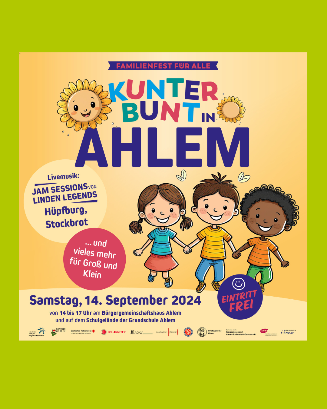 Kunterbunt in Ahlem – VNB beim Familienfest für Alle dabei