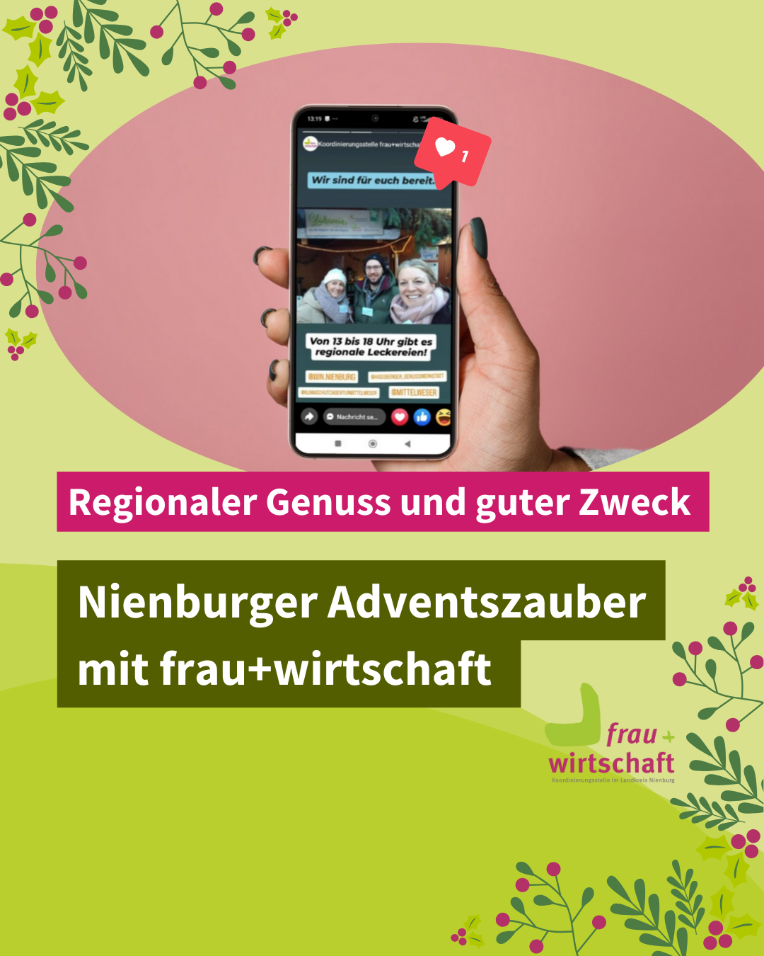 Regionaler Genuss und guter Zweck: Nienburger Adventszauber mit frau+wirtschaft